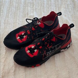 Nike React Script Men's Black and Red Athletic Shoes